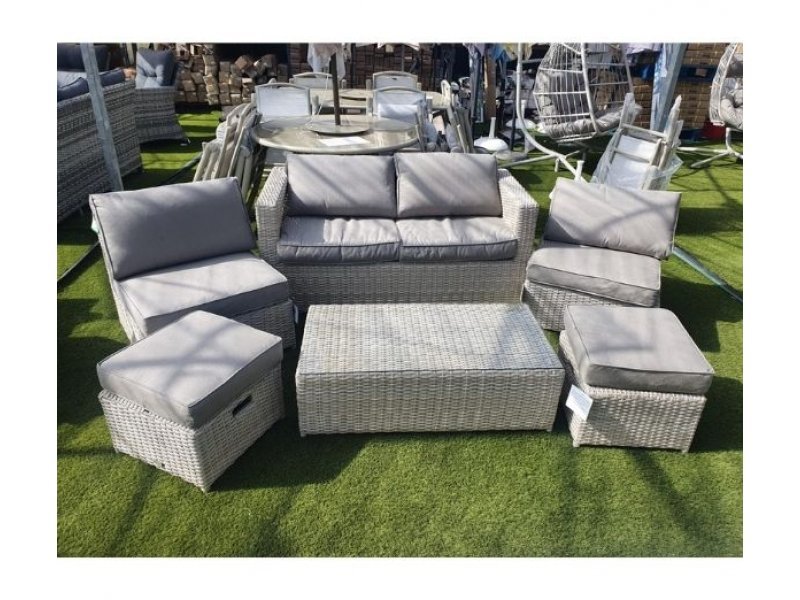 Sarasota 6pc Hideaway Lounge Set Natural